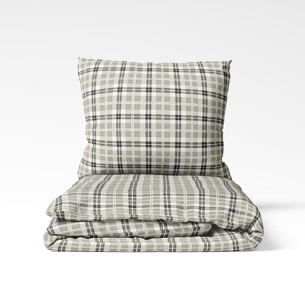 Handmade cotton bedding set | Stone Grid