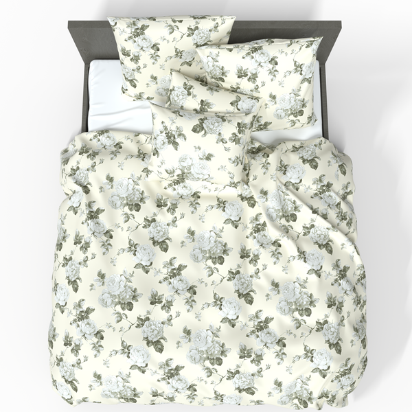 Handmade Luxurious Deluxe Satin Cotton Bedding Set | Paris