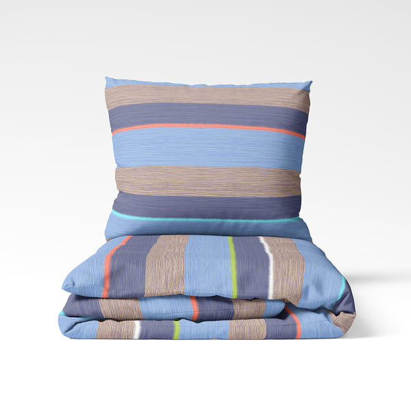 Handgefertigtes Baumwoll-Bettwäsche-Set | Coastal Vibes