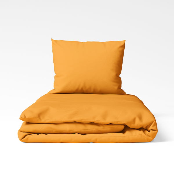 Handgefertigtes Bettwäsche-Set aus Baumwolle | Pale Marigold