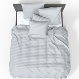 Handmade Luxurious Premium Striped Satin Cotton Bedding Set | Antarctica