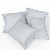 Handmade luxurious Premium striped sateen cotton pillowcase | Antarctica
