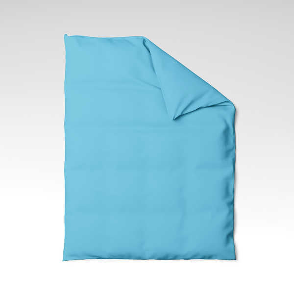 Rankų darbo medvilninis antklodės užvalkalas | Blue Topaz