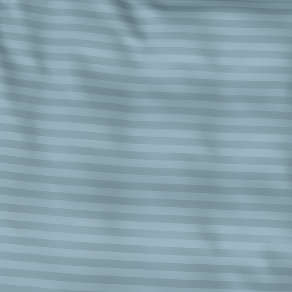 Prabangus Premium juostuoto satino 100% medvilnės audinys | Stone Blue