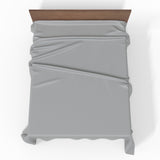 Handmade Luxurious Premium Striped Satin Cotton Flat Sheet | Drizzle