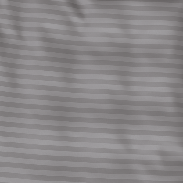 Prabangus Premium juostuoto satino 100% medvilnės audinys | Wisdom Gray