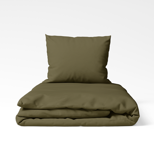 Handgefertigtes Bettwäsche-Set aus Baumwolle | Burnt Olive
