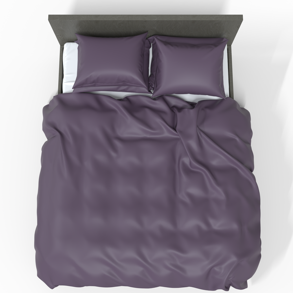 Handmade Luxurious Premium Satin Cotton Bedding Set | Vintage Violet
