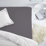 Handmade luxurious Premium cotton sateen fitted sheet with elastic | Excalibur