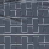 Handmade luxurious Deluxe cotton sateen fitted sheet with elastic | Berlin