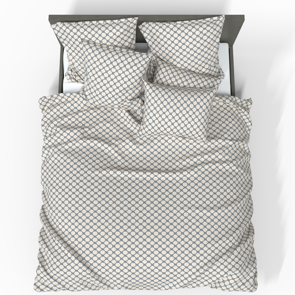 Ручной работы роскошный пододеяльник Deluxe из сатина хлопка | Milan