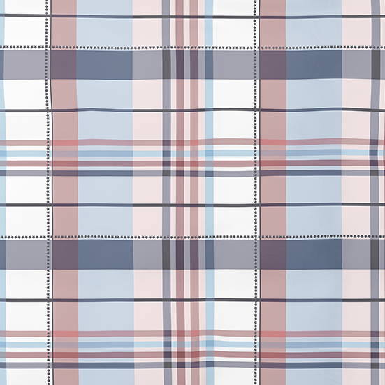 Gemusterter Baumwollstoff | Blush Tartan