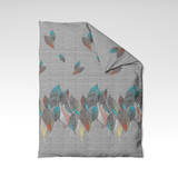 Handmade cotton duvet cover | Jungle Lines