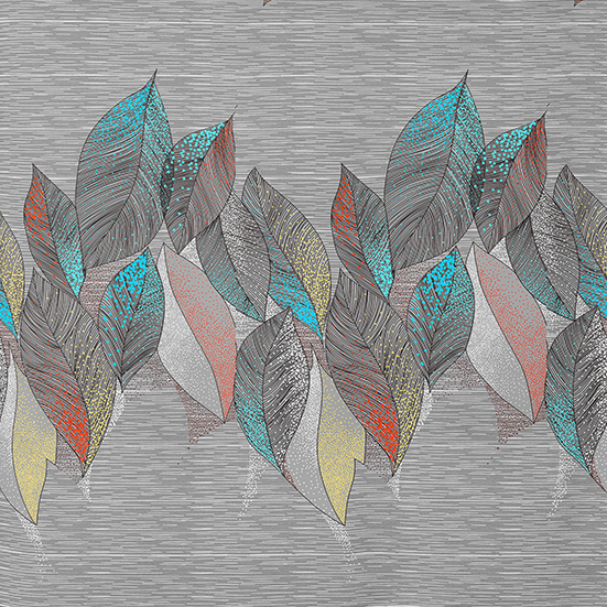 Gemusterter Baumwollstoff | Jungle Lines