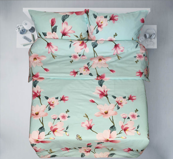 Last units of handmade cotton bedding set | Spring Melody