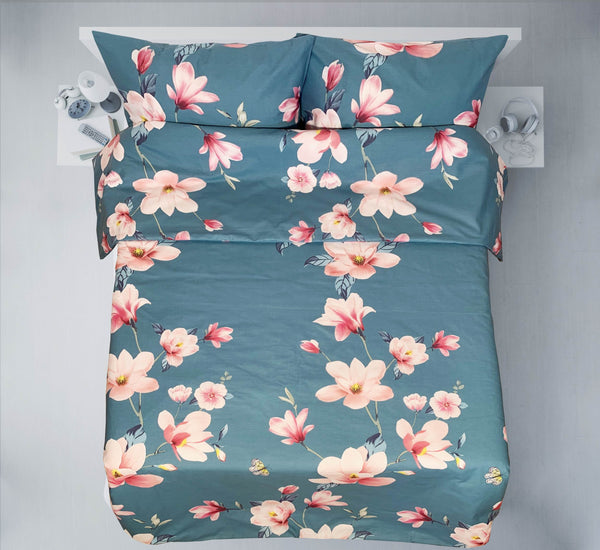 Last units of handmade cotton bedding set | Magnolia Bloom