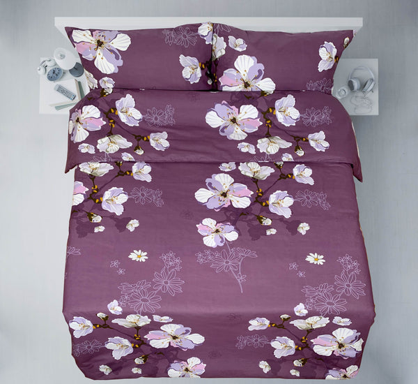 Last units of handmade cotton bedding set | Orchid Haze