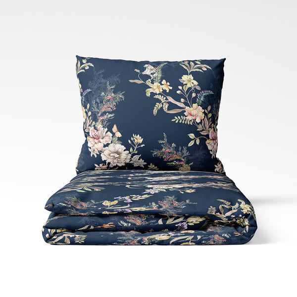 Rankų darbo medvilninis patalynės komplektas | Midnight Garden