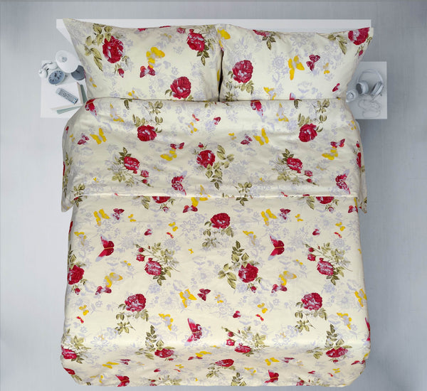 Last units of handmade cotton bedding set | Rosy Charm