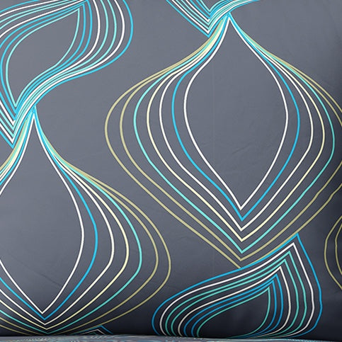 Patterned cotton fabric | Aqua Motion