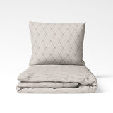 Handmade cotton duvet cover | Sand Weave