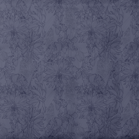 Gemusterter Baumwollstoff | Midnight Petals