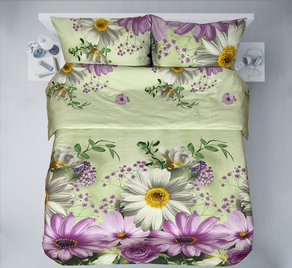 Last units of handmade cotton bedding set | Lavender Meadow