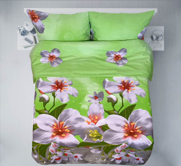 Last units of handmade cotton bedding set | Spring Bloom