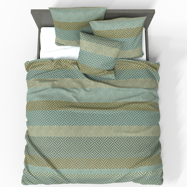 Handgefertigter luxuriöser Deluxe Satin Baumwoll Bettbezug | Tbilisi