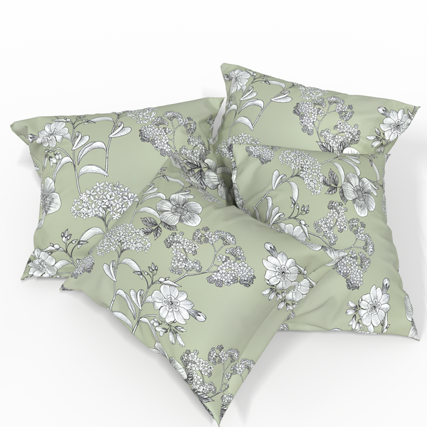 Handgefertigter luxuriöser Deluxe Satin Baumwoll Kissenbezug | Geneva