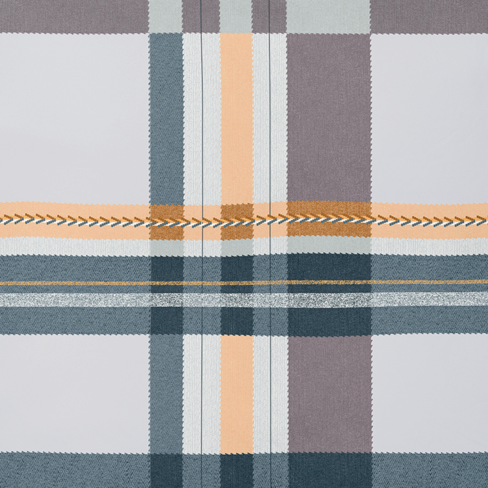 Handmade cotton bedding set | Amber Plaid