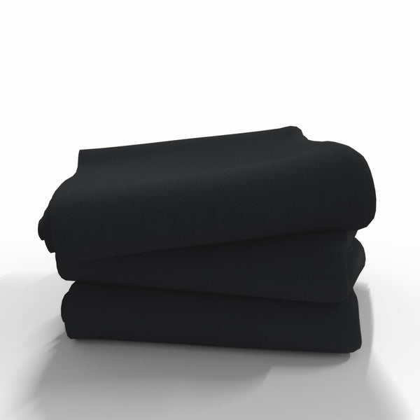 Handmade Cotton Flat Sheet | Black