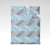 Handmade cotton bedding set | Blue Current