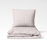 Rankų darbo medvilninis patalynės komplektas | Blush Polka