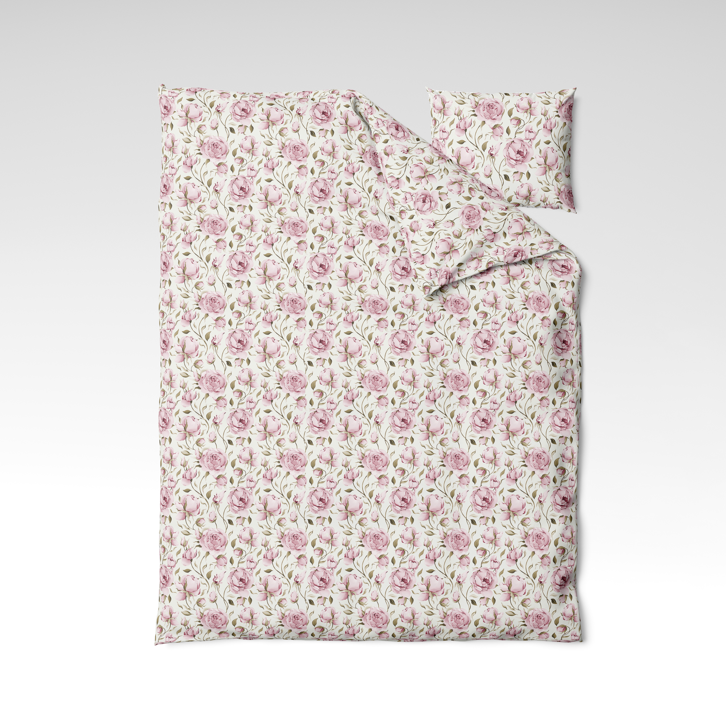 Patterned cotton fabric | Blush Rose