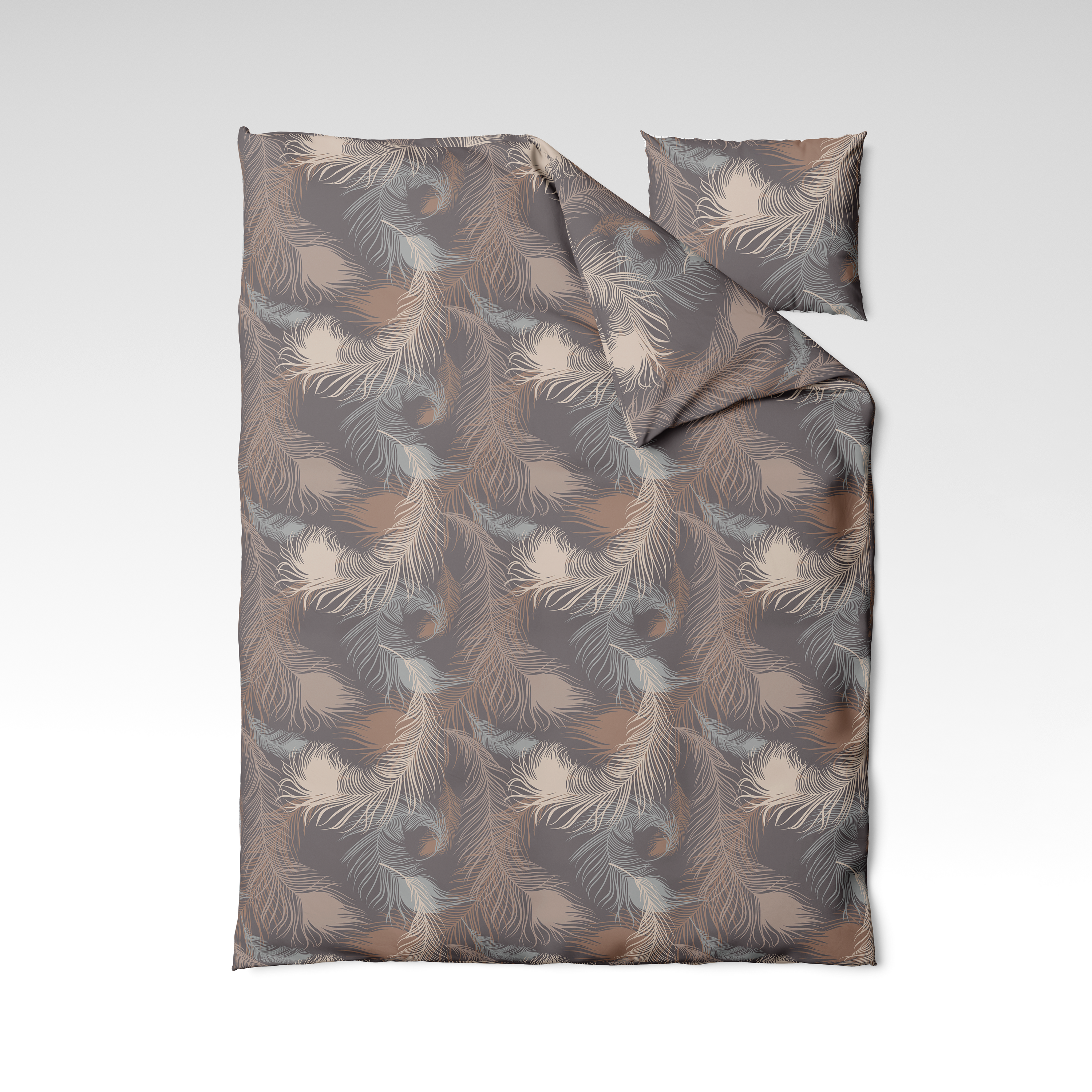 Patterned cotton fabric | Feather Shadow