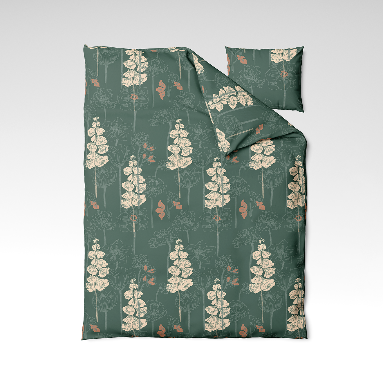 Patterned cotton fabric | Forest Bells