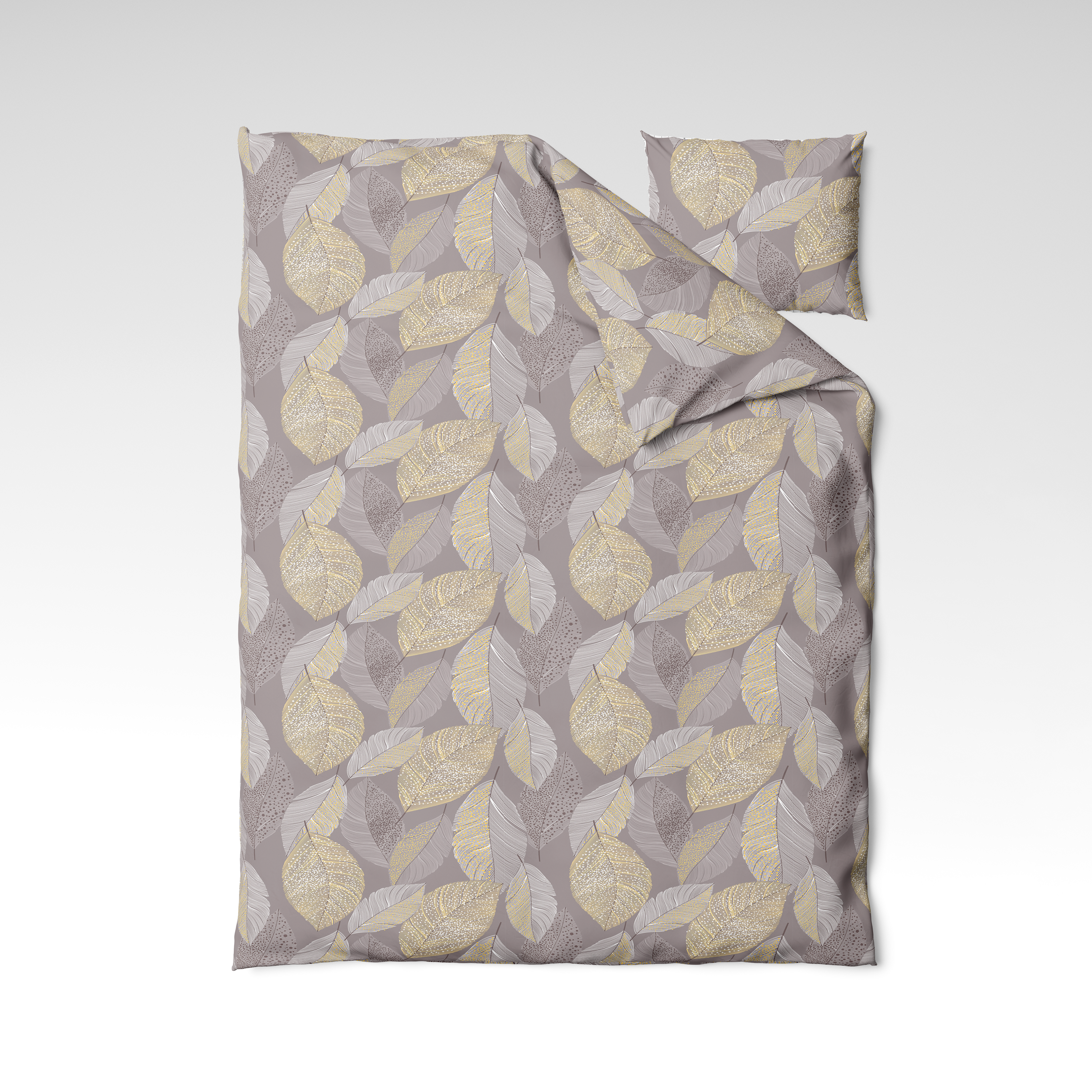 Patterned cotton fabric | Golden Leaves