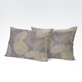 Handmade cotton pillowcase | Golden Leaves