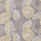 Patterned cotton fabric | Golden Leaves