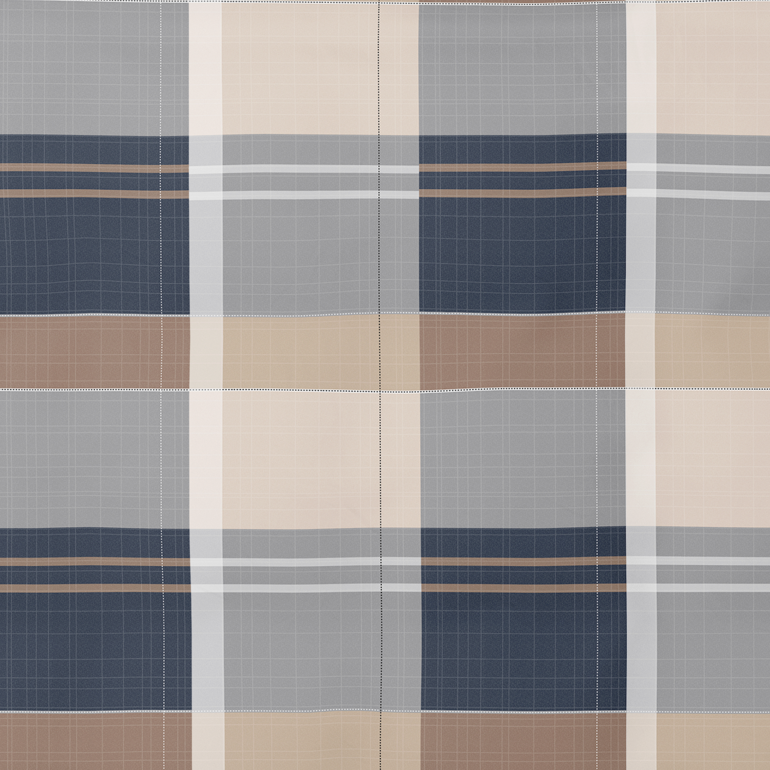 Rankų darbo medvilninis patalynės komplektas | Harbour Plaid