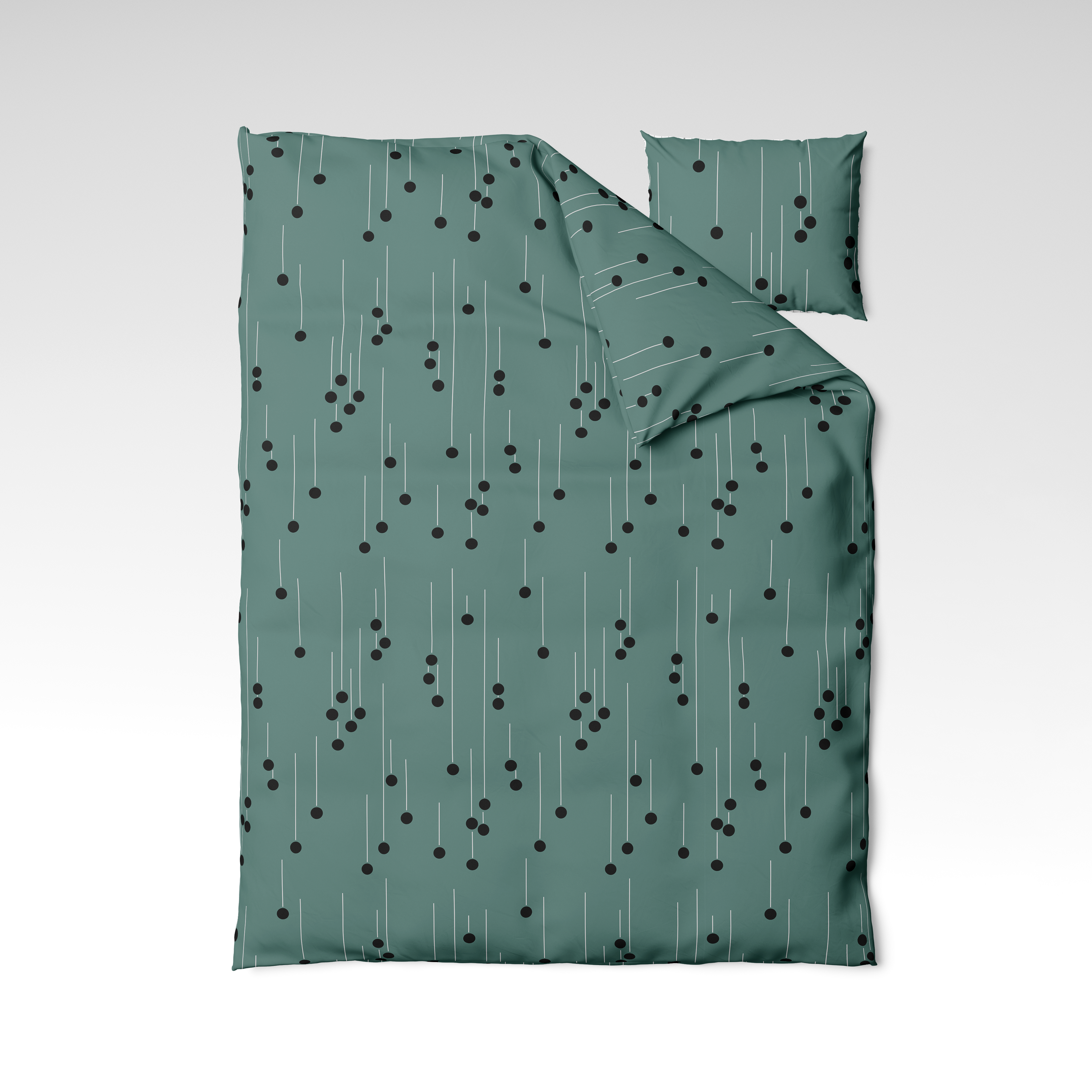 Patterned cotton fabric | Midnight Drops