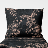 Handmade cotton pillowcase | Midnight Rose