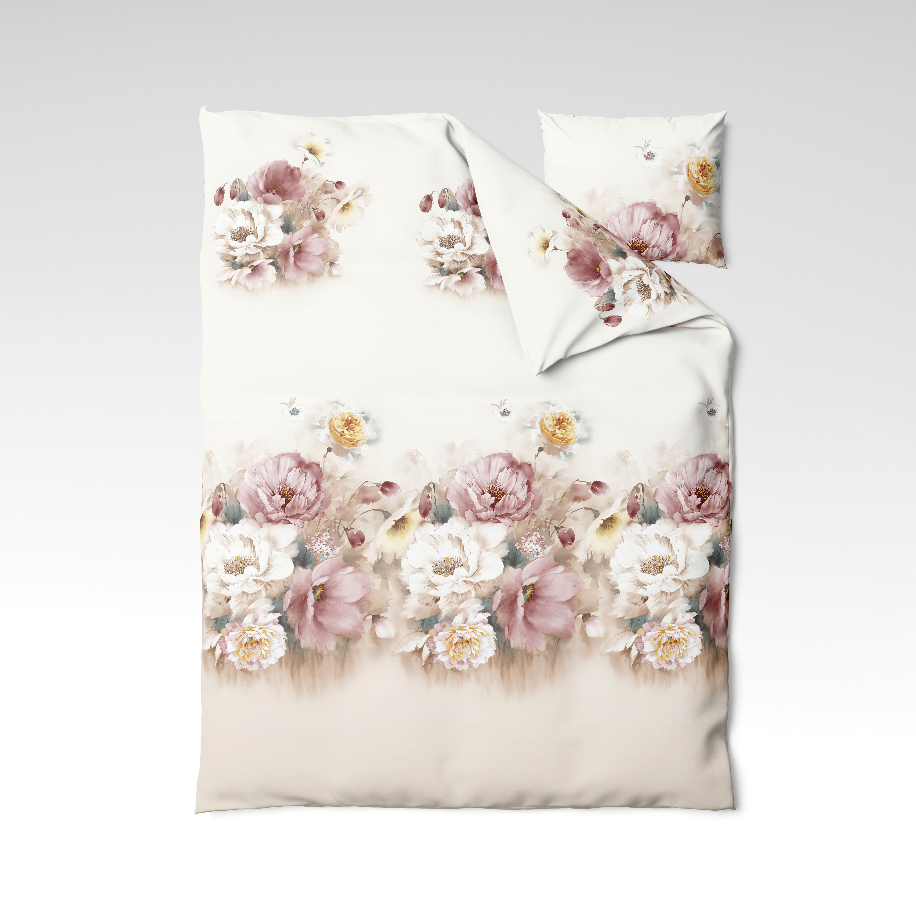 Patterned cotton fabric | Painted Petals