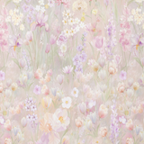 Patterned cotton fabric | Pastel Meadow