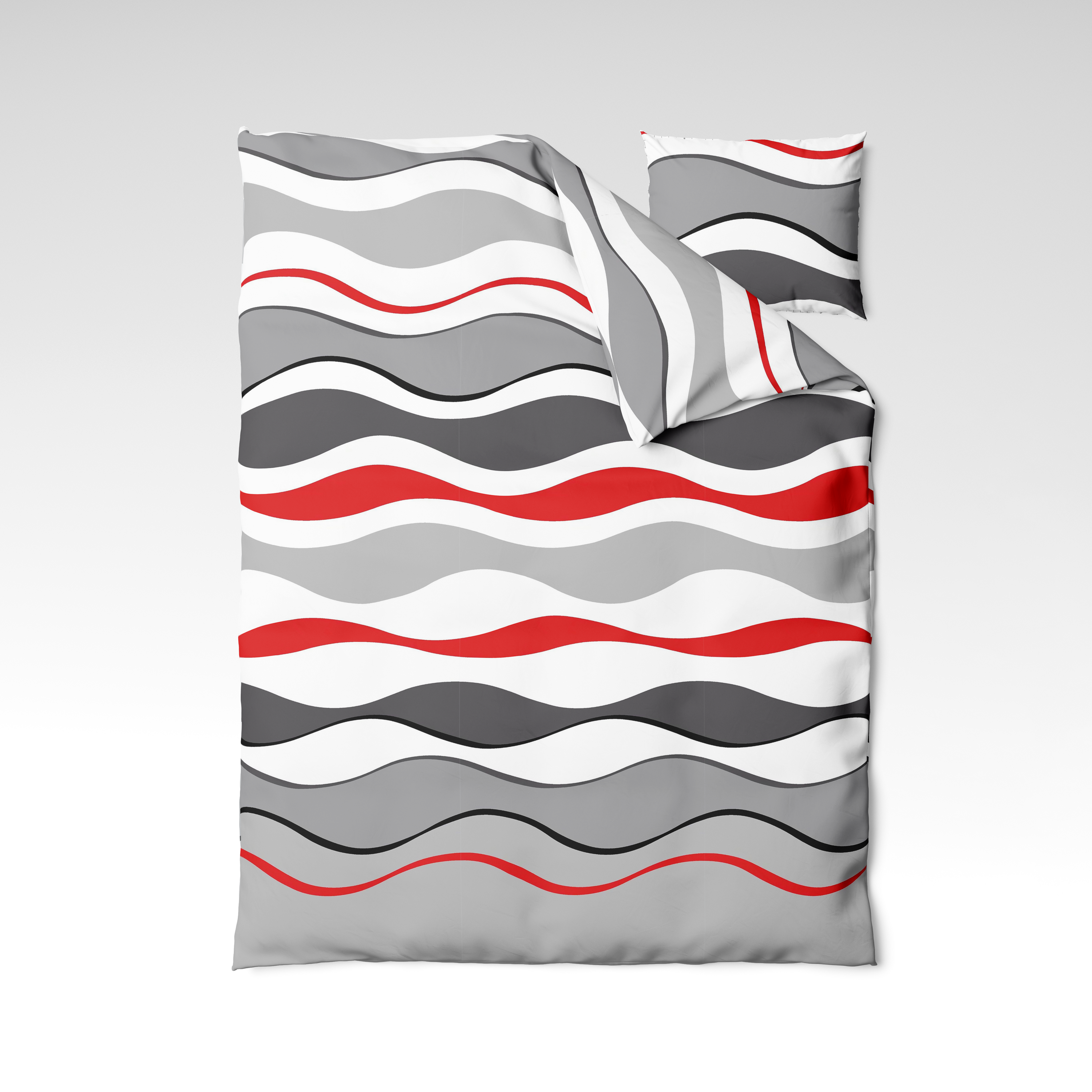 Patterned cotton fabric | Red Current