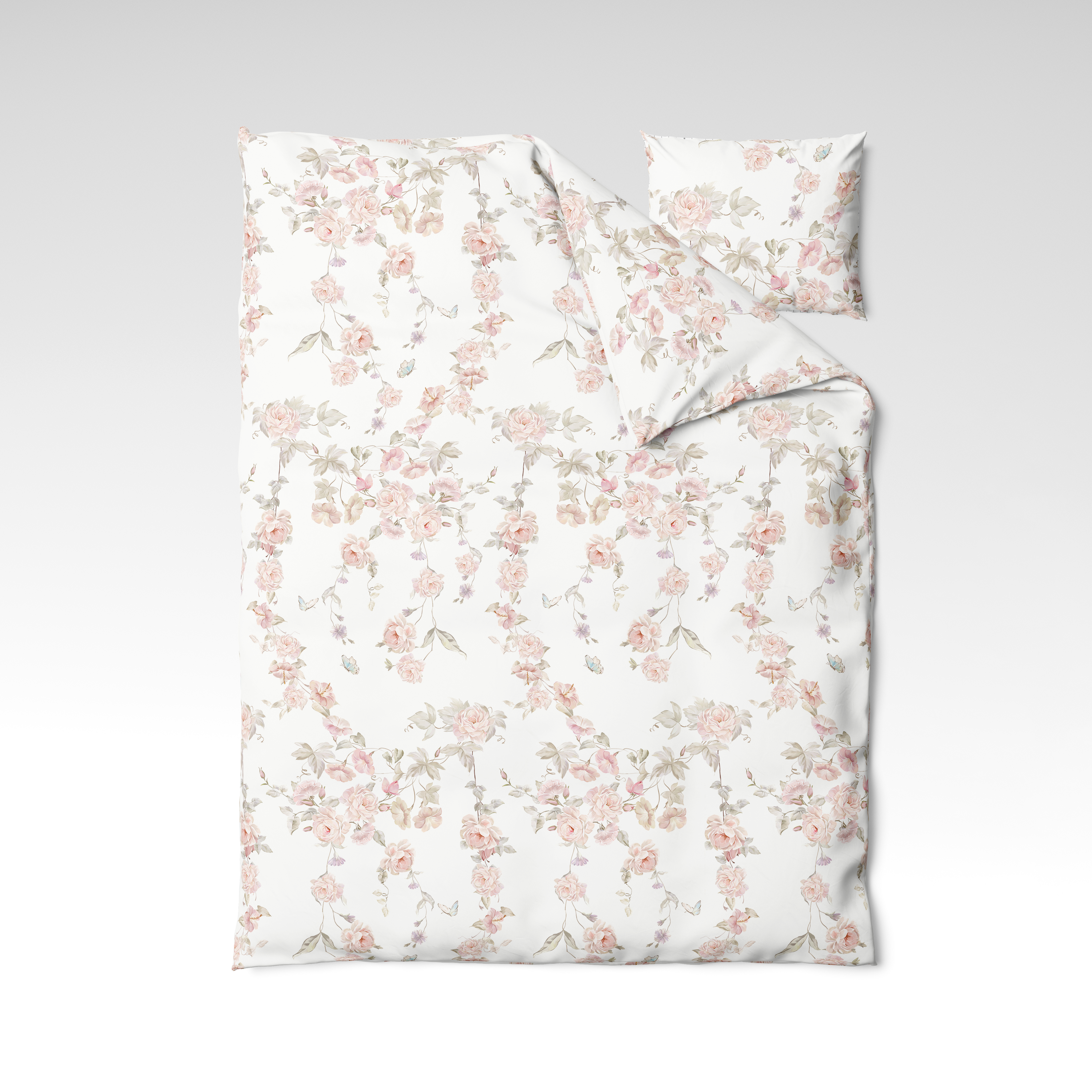 Handmade cotton bedding set | Rose Veil