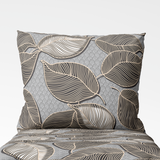 Handmade cotton pillowcase | Silver Botanica
