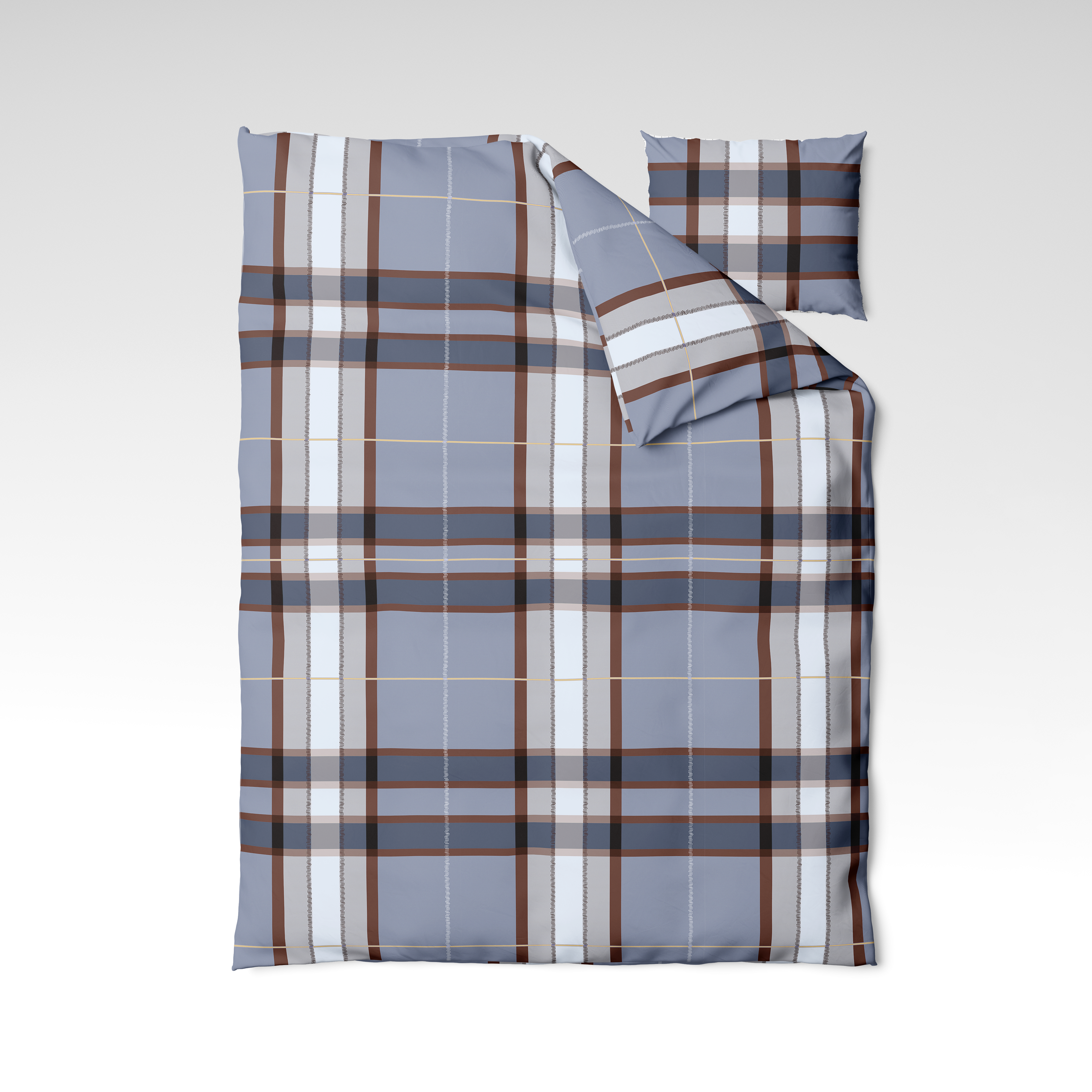 Handmade cotton bedding set | Tailored Check