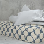 Deluxe satin fitted sheet with elastic | Milan - Cotton